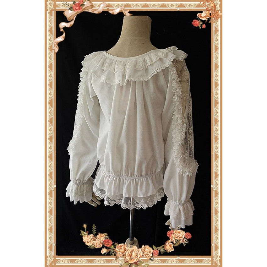 Infanta Jenny Cookie Lace Blouse - CLOBBAONLINE